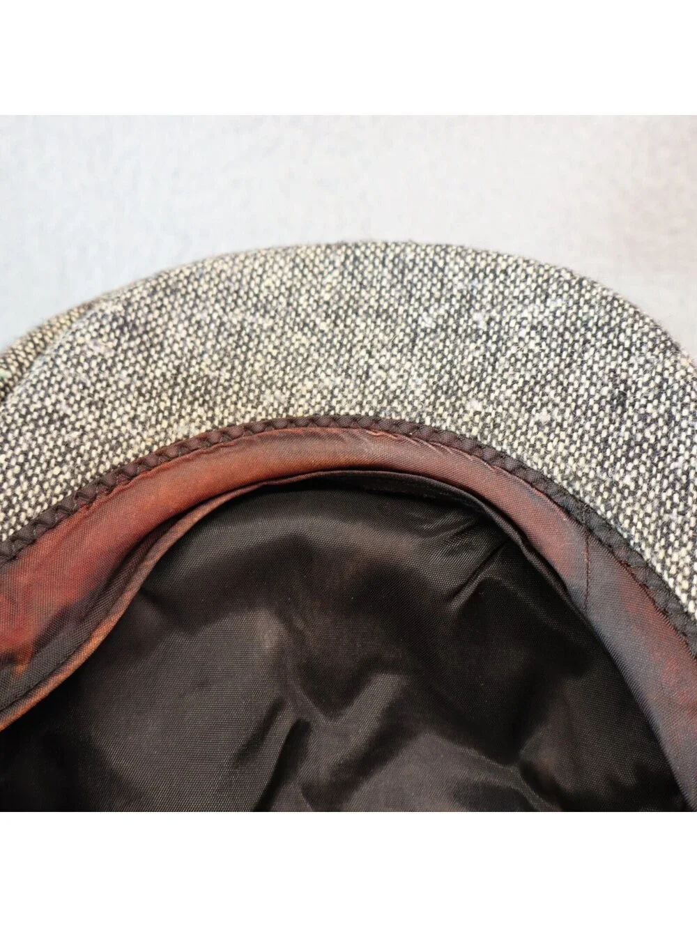Newsboy Hat Cap Large Grey United Hatters USA vtg